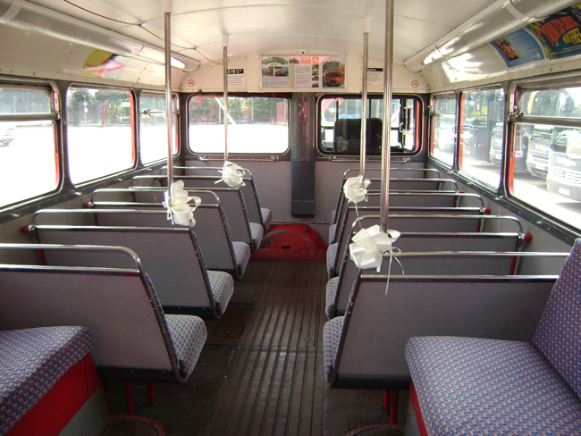 1964 London Transport Routemaster bus RM1872 Interior